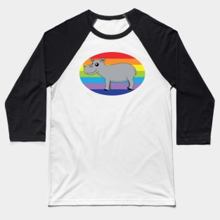 Kennedy The Hippo Baseball T-Shirt